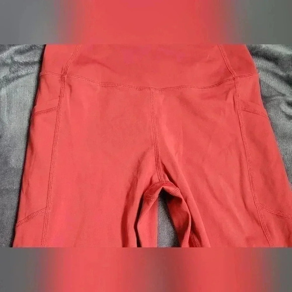 Zyia Active, Red, hi-rise leggings, size 2, Length 29" - Picture 5 of 7